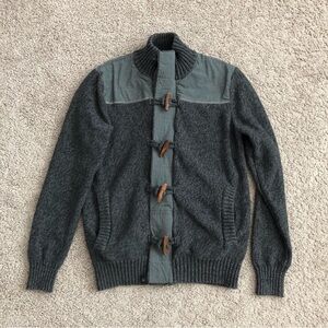 Retrofit Brand MFG Knit Zip Toggle Button Jacket